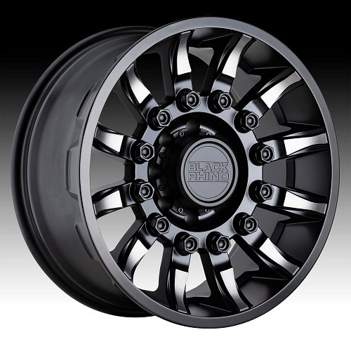 Black Rhino Mission Matte Black Machined GTCC Custom Truck Wheels 1